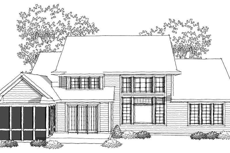 Dream House Plan - Photo 1 for Traditional House Plan #70-1037 - 3 bed, 2.5 bath