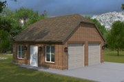 European Style House Plan - 0 Beds 0 Baths 840 Sq/Ft Plan #1060-328 