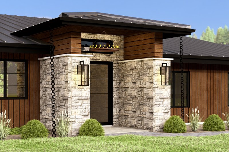House Design - Exterior - Other Elevation 4 for Contemporary House Plan #1064-336 - 3 bed, 2.5 bath