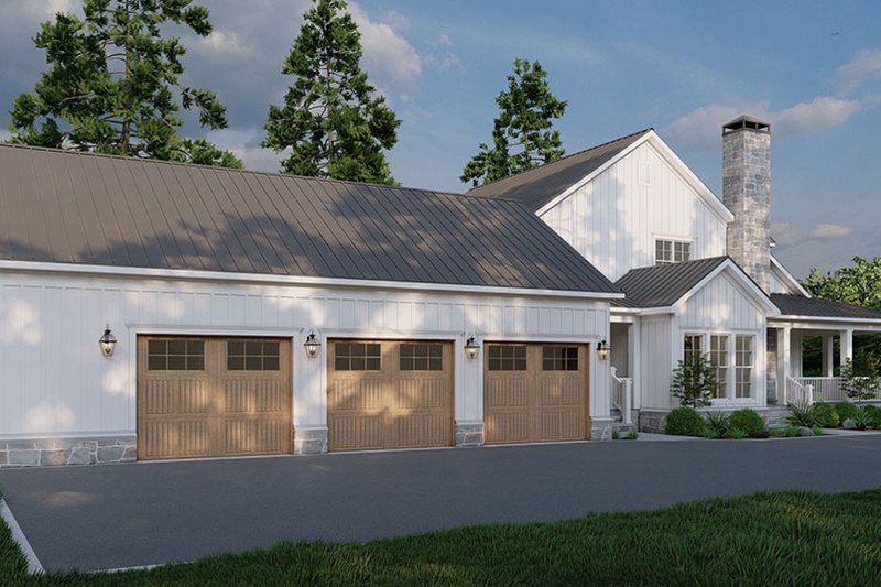Home Plan - Exterior - Rear Elevation 2 for Farmhouse House Plan #923-318 - 3 bed, 3 bath