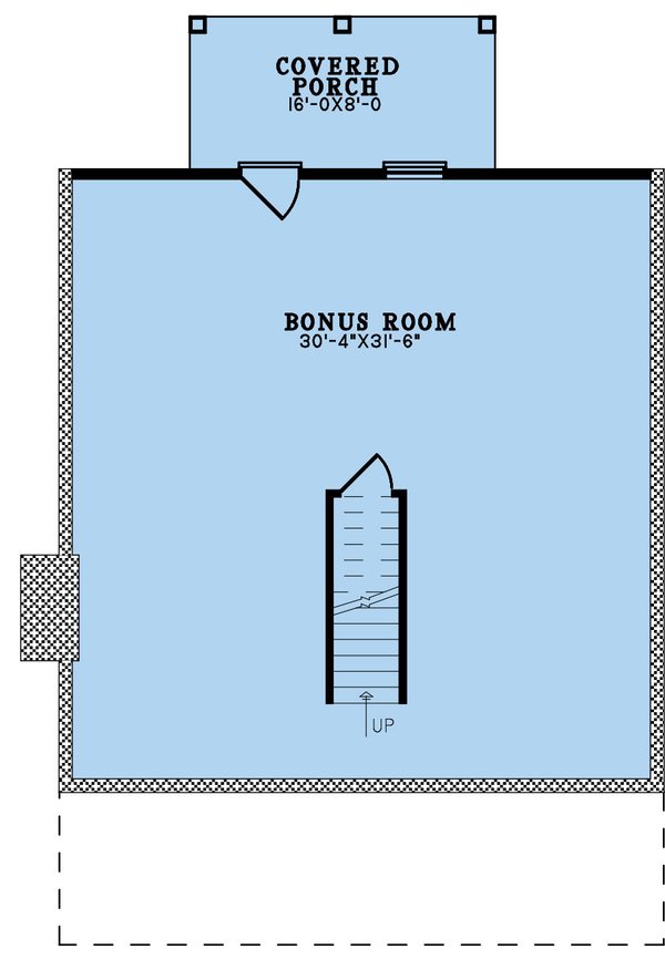 Country Floor Plan - Lower Floor Plan #923-321