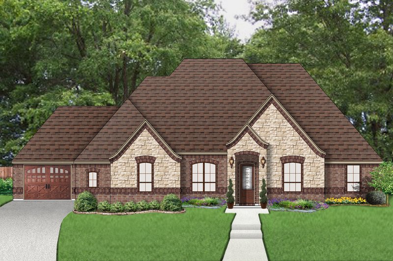 Home Plan - European Exterior - Front Elevation Plan #84-616