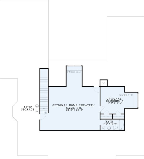 Dream House Plan - Colonial Floor Plan - Upper Floor Plan #17-2852