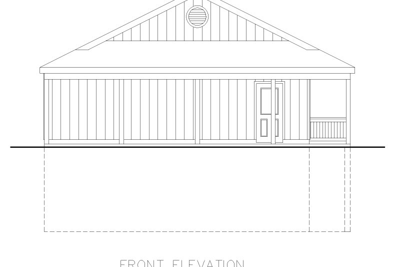 Home Plan - Exterior - Front Elevation 3 for Log House Plan #117-547 - 3 bed, 3 bath
