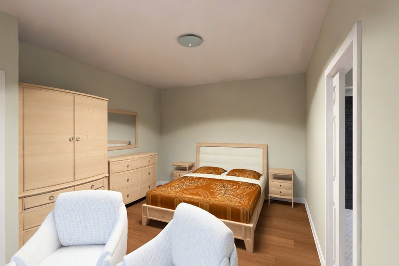 House Blueprint - Interior - Master Bedroom 1 for Cottage House Plan #513-2498 - 5 bed, 3 bath