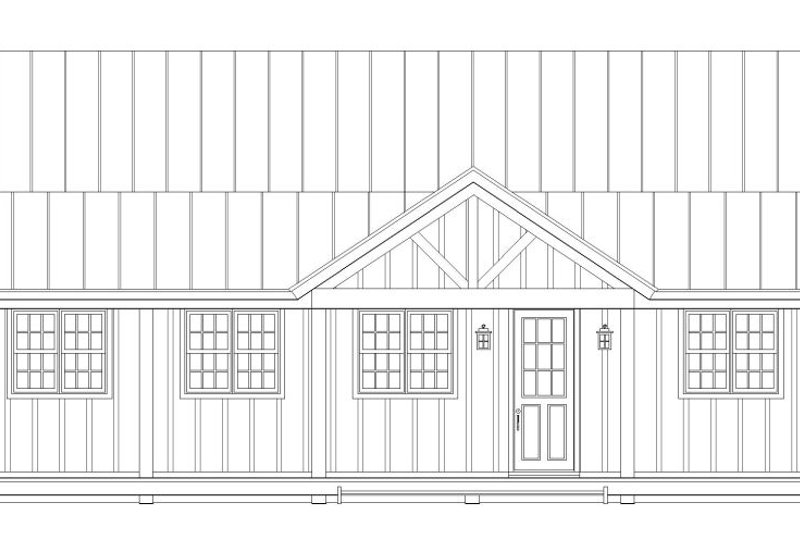Dream House Plan - Exterior - Front Elevation 1 for Cabin House Plan #932-123 - 2 bed, 2 bath