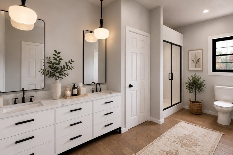 Architectural House Design - Interior - Master Bathroom for Farmhouse House Plan #1064-508 - 3 bed, 2.5 bath