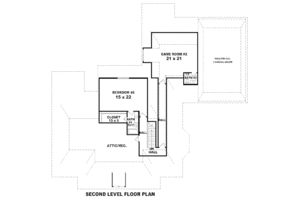 Floor Plan - Upper Floor for European House Plan #81-13841 - 5 bed, 4.5 bath