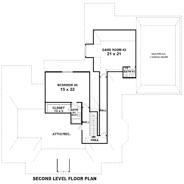 European Floor Plan - Upper Floor Plan #81-13841