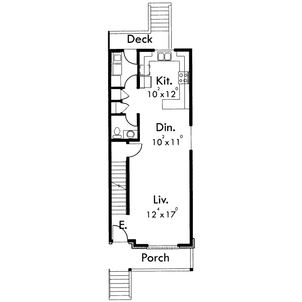 Traditional Floor Plan - Main Floor Plan #303-394