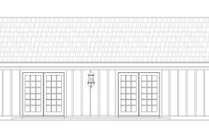 Exterior - Rear Elevation for Traditional House Plan #932-447 - 2 bed, 2 bath