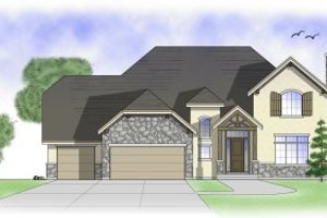 Country Exterior - Front Elevation Plan #5-189