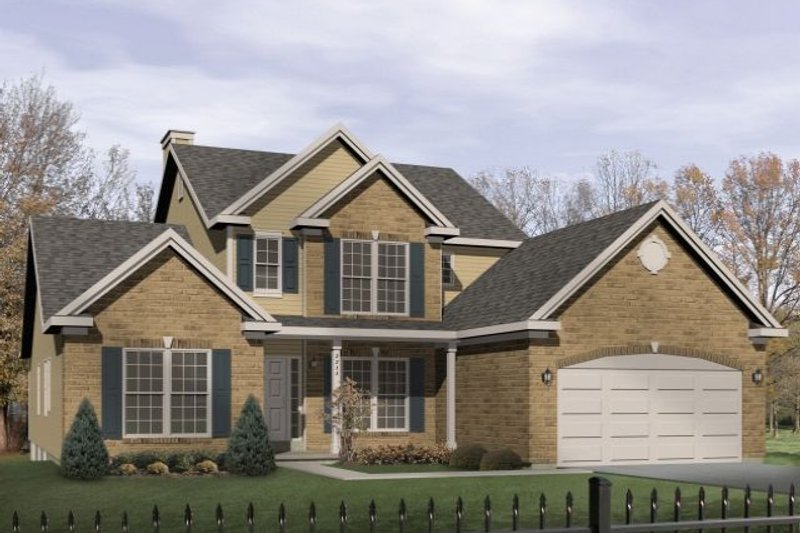 Architectural House Design - Traditional Exterior - Front Elevation Plan #22-423