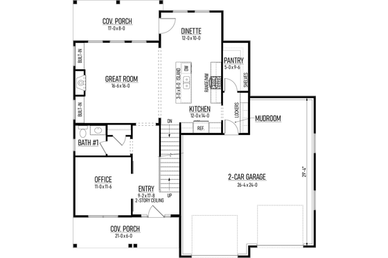 Floor Plan - Other Floor for Farmhouse House Plan #1093-4 - 4 bed, 2.5 bath
