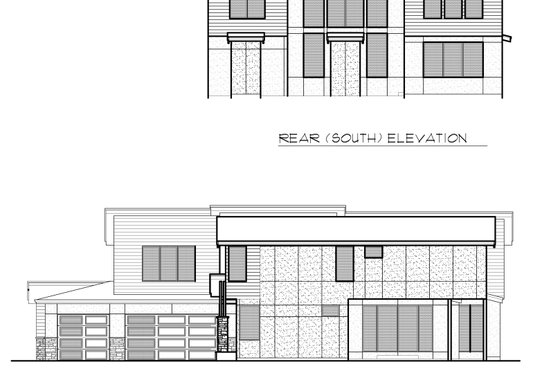 Exterior - Other Elevation 3 for Contemporary House Plan #1066-66 - 4 bed, 3 bath