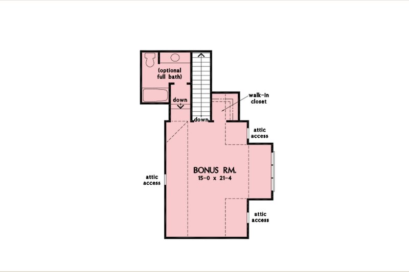 Home Plan - Floor Plan - Other Floor for Traditional House Plan #929-1165 - 4 bed, 3 bath