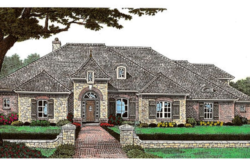 House Plan Design - European Exterior - Front Elevation Plan #310-648