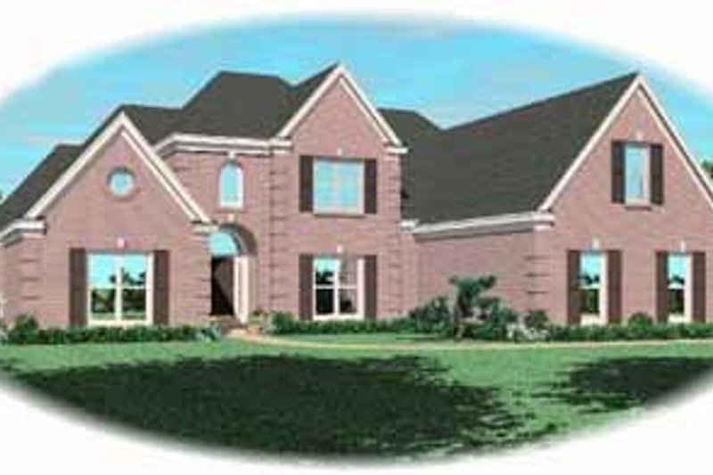 Traditional Style House Plan - 4 Beds 3.5 Baths 3764 Sq/Ft Plan #81-377