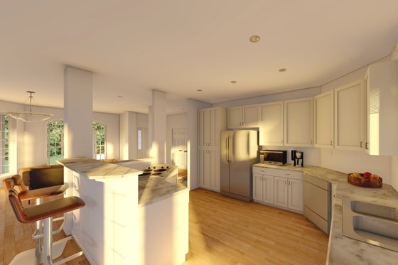 Interior - Kitchen for Craftsman House Plan #126-221 - 3 bed, 2 bath