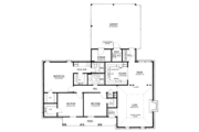 Ranch Style House Plan - 3 Beds 2 Baths 1450 Sq/Ft Plan #36-368 