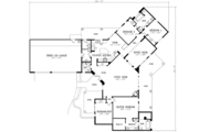 Adobe / Southwestern Style House Plan - 4 Beds 2.5 Baths 2527 Sq/Ft Plan #1-599 