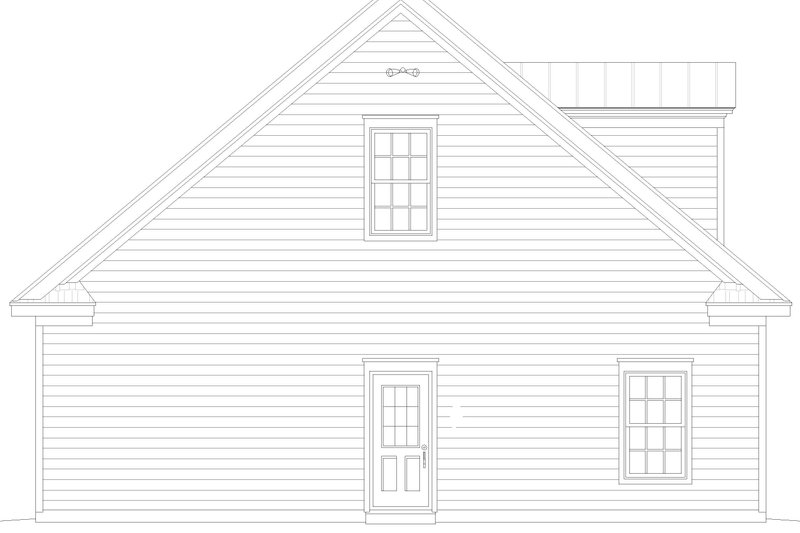 House Blueprint - Exterior - Other Elevation for Country House Plan #932-805, 0 bath
