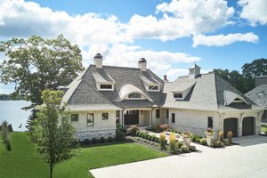 Exterior - Front Elevation 3 for European House Plan #928-384 - 4 bed, 3.5 bath