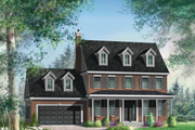 Colonial Style House Plan - 3 Beds 2 Baths 1718 Sq/Ft Plan #25-4678 