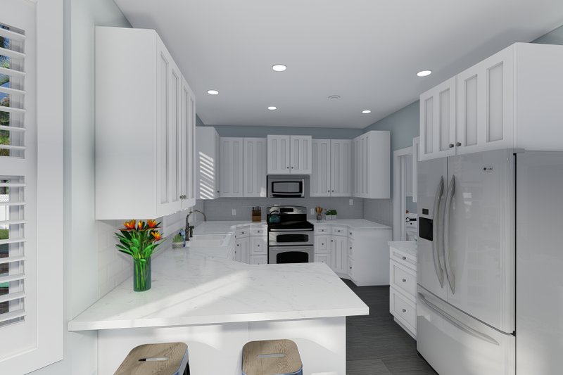 House Blueprint - Interior - Kitchen 1 for Farmhouse House Plan #1060-104 - 3 bed, 2 bath