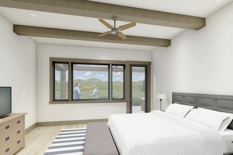 House Design - Interior - Master Bedroom for Ranch House Plan #1069-34 - 3 bed, 2.5 bath