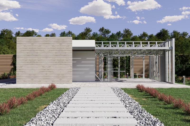 Dream House Plan - Exterior - Front Elevation 6 for Contemporary House Plan #1106-151 - 1 bed, 1 bath