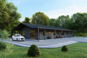 Exterior - Other Elevation 1 for Barndominium House Plan #1107-4 - 3 bed, 2 bath