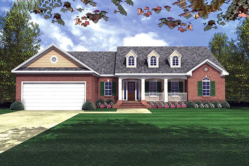 Dream House Plan - Traditional Exterior - Front Elevation Plan #21-153