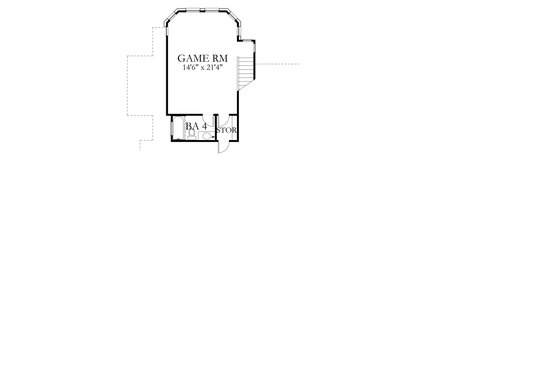 Floor Plan - Upper Floor for European House Plan #80-200 - 4 bed, 4 bath