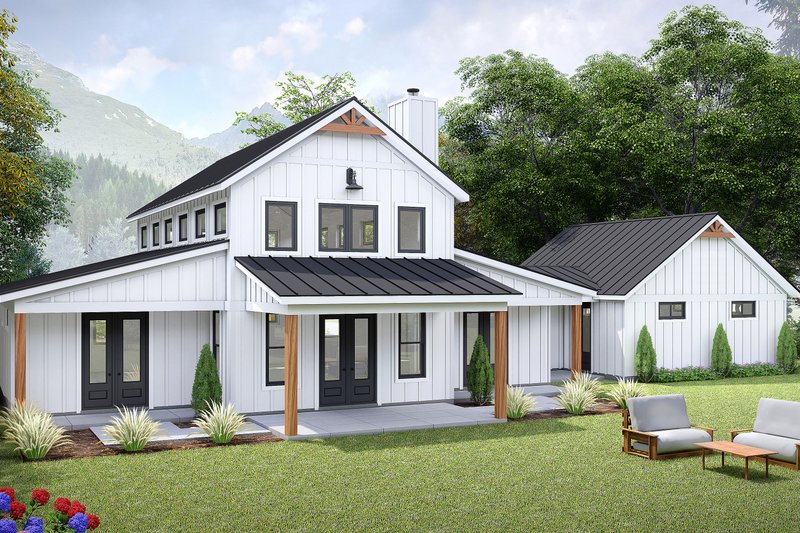 Dream House Plan - Exterior - Other Elevation for Barndominium House Plan #932-1143 - 3 bed, 2 bath