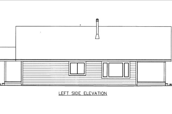 Exterior - Other Elevation 1 for Cottage House Plan #117-943 - 2 bed, 2 bath
