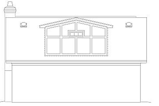 Exterior - Rear Elevation for Bungalow House Plan #81-1186 - 4 bed, 3 bath