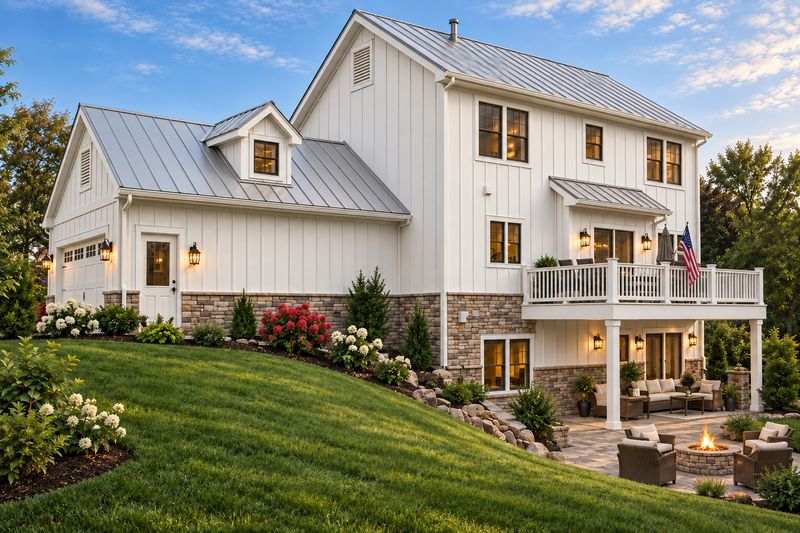 Dream House Plan - Exterior - Rear Elevation 2 for Farmhouse House Plan #928-442 - 3 bed, 2.5 bath