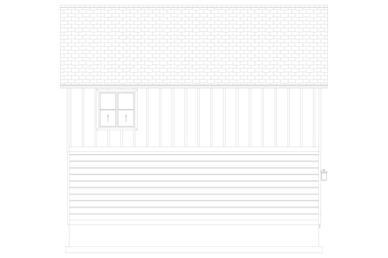 Home Plan - Exterior - Other Elevation 2 for Traditional House Plan #1060-500 - 2 bed, 1.5 bath