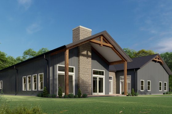 Exterior - Other Elevation 6 for Barndominium House Plan #1092-41 - 4 bed, 2.5 bath