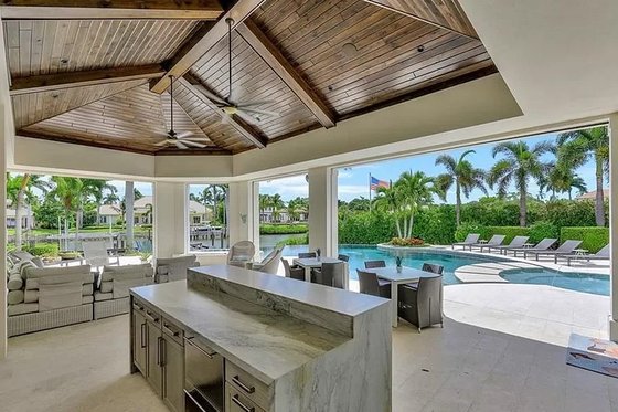 Exterior - Outdoor Living 1 for Modern House Plan #548-38 - 5 bed, 6.5 bath