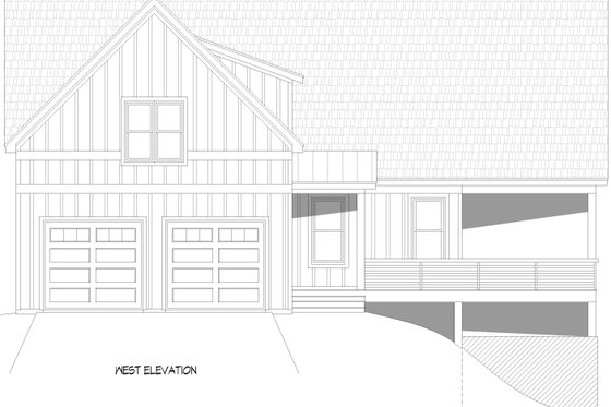 Exterior - Other Elevation for Country House Plan #932-1106 - 3 bed, 2.5 bath