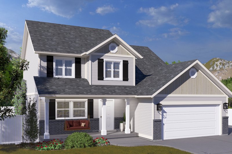 House Plan Design - Exterior - Front Elevation 3 for Farmhouse House Plan #1060-239 - 3 bed, 2.5 bath