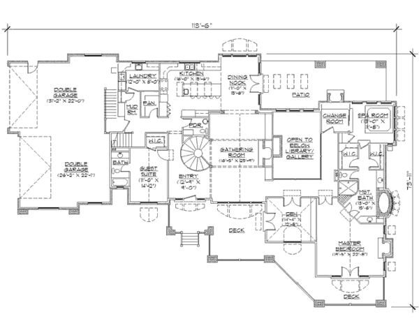 European Floor Plan - Main Floor Plan #5-429