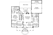 Southern Style House Plan - 3 Beds 2.5 Baths 2085 Sq/Ft Plan #406-104 