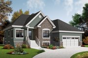 Country Style House Plan - 2 Beds 1 Baths 1387 Sq/Ft Plan #23-2526 Exterior 