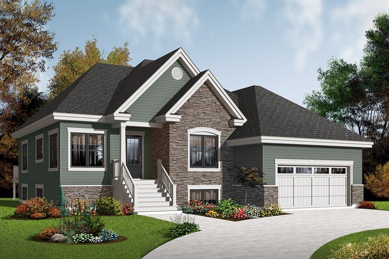 Architectural House Design - Exterior - Front Elevation 5 for Country House Plan #23-2526 - 2 bed, 1 bath