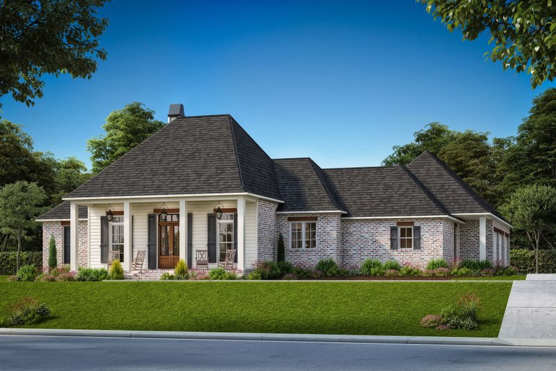 Home Plan - Southern Exterior - Front Elevation Plan #1074-49