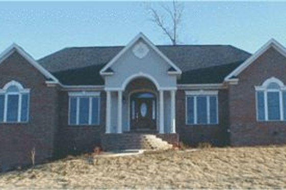 Exterior - Front Elevation for Southern House Plan #63-114 - 3 bed, 2.5 bath