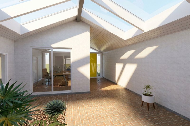 Architectural House Design - Exterior - Front Elevation 3 for Contemporary House Plan #126-308 - 4 bed, 2 bath